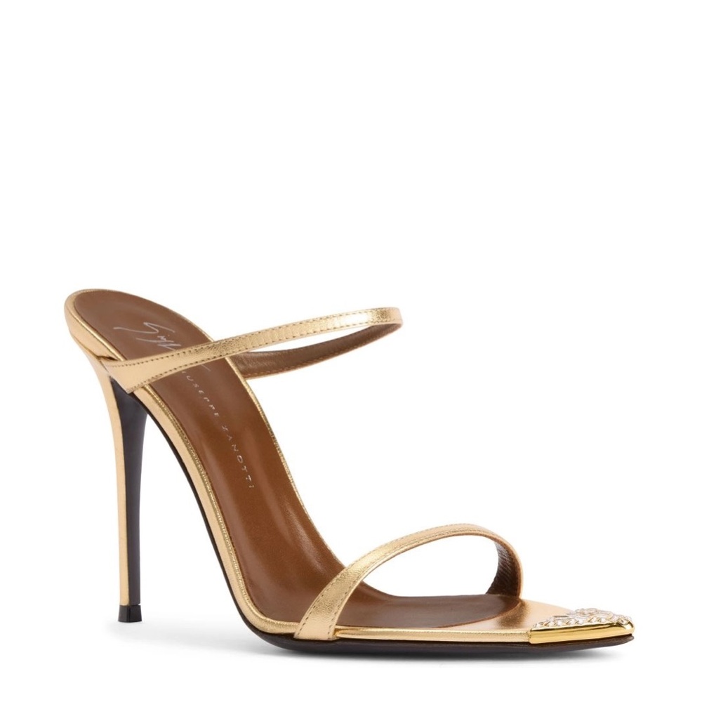 Giuseppe zanotti intriigo jewelry 105 gold heels